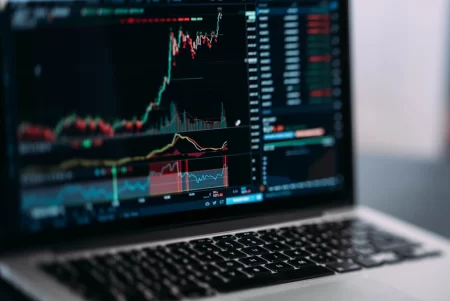 Trading Panel on Laptop