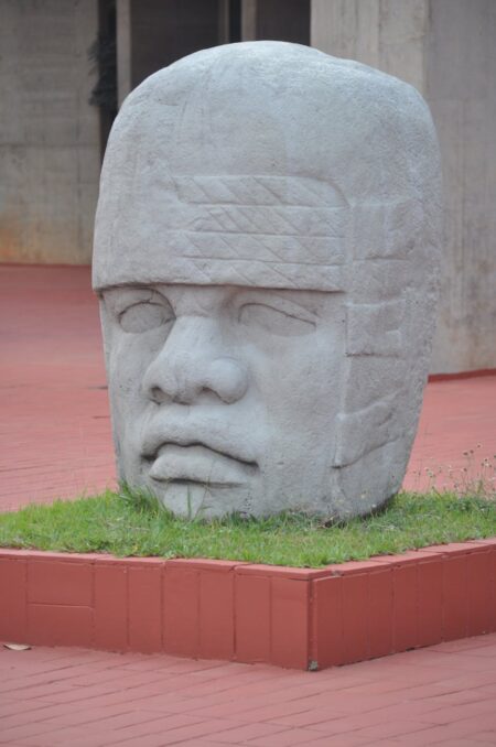 gray concrete statue of man