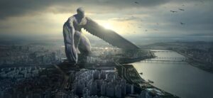 fantasy, guardian angel, angel, protector, to protect, city, mystical, composing, fairytale, epic, monument, statue, spirituality, photomontage, kollossal, fantastic, impressive, gigantic, divine, fantasy, fantasy, angel, angel, angel, city, city, city, city, city, epic