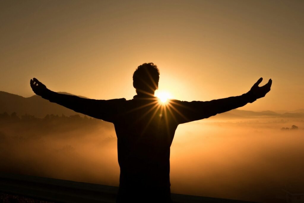 π΄π π‘π’π΅π£ β β¨ VIBRANT LIFE CODE β¨ β Moorish Zodiac Remedies, Numerology Geometry & Practical Kybalion Steps silhouette photo of man on cliff during sunset