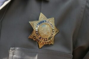 A close up of a police officer's uniform